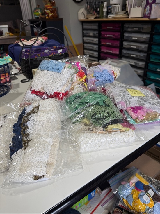 Other - Large Lot of Ribbon and Appliqués
